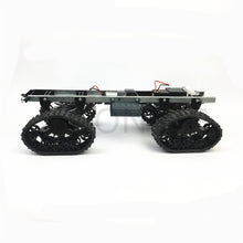 All-terrain rubber track wheel robot chassis military truck 4WD climbing DIY modified car kit