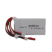 For Taranis Q X7 DX6e DX6 Transmitter Remote Controller Spare Part 7.4V 2S 2200mAh 8C Rechargeable Lipo Battery