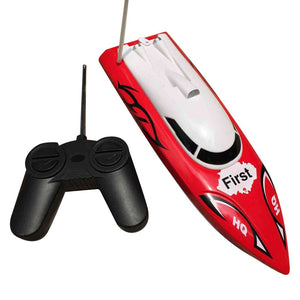 10 inch Mini RC Boat Radio Remote Control RTR Electric Dual Motor Toy Colour:Blue Red