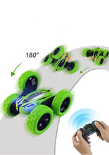 RC Car 2.4G 4CH Stunt Drift Deformation Buggy Car Rock Crawler Roll Car 360 Degree Flip Kids Robot RC Cars Toys for Gifts Blue