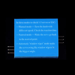 1pcs Multi Servo Tester 3CH ECS Consistency Speed Controler Power Channels CCPM Meter