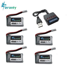 6pcs 3.7V 300mAh lipo Battery and 6-in-1 Charger For Syma X11 E55 FQ777 FQ17W F180 FY530 U816 U816A U830 X100 H107 S39-1 HD-1306
