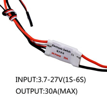 30A 1-6s Electronic Switch PWM 3.7-27V Input for RC FPV Models FPV Airplane Led Light Controller Engine RC Switch Interruptor