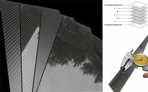 1pcs 200x250mm 3K High Hardness Carbon Fiber sheets 100% Pure Carbon Panel Board 0.5mm-5mm Thickness Carbon fiber model material