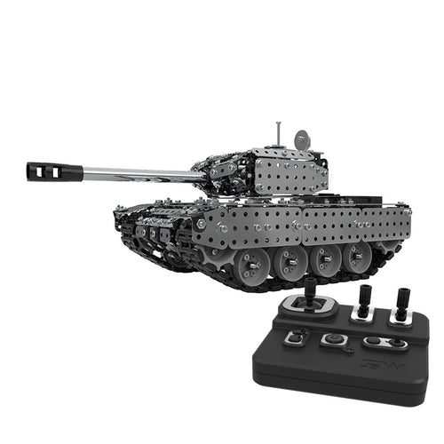 New RC Stainless Steel Assembly Remote Control Tank Kit RC Military Tank Set Bricks Compatible With Model Building Blocks