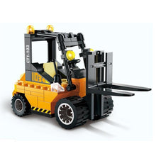 115pcs/set Forklift Trucks Assembly Building Blocks Kits Children Educational Puzzle Toys Kids Birthday Gifts