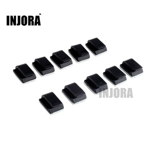 10PCS Black Wiring Buckle with 3M Double-sided Adhesive for RC Crawler Car RC Boat Drone RC Model