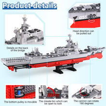 Xingbao Military War Battle Ship Cruiser Building Blocks Bricks Model Set Weapons Educational Toys Creator Children Gift