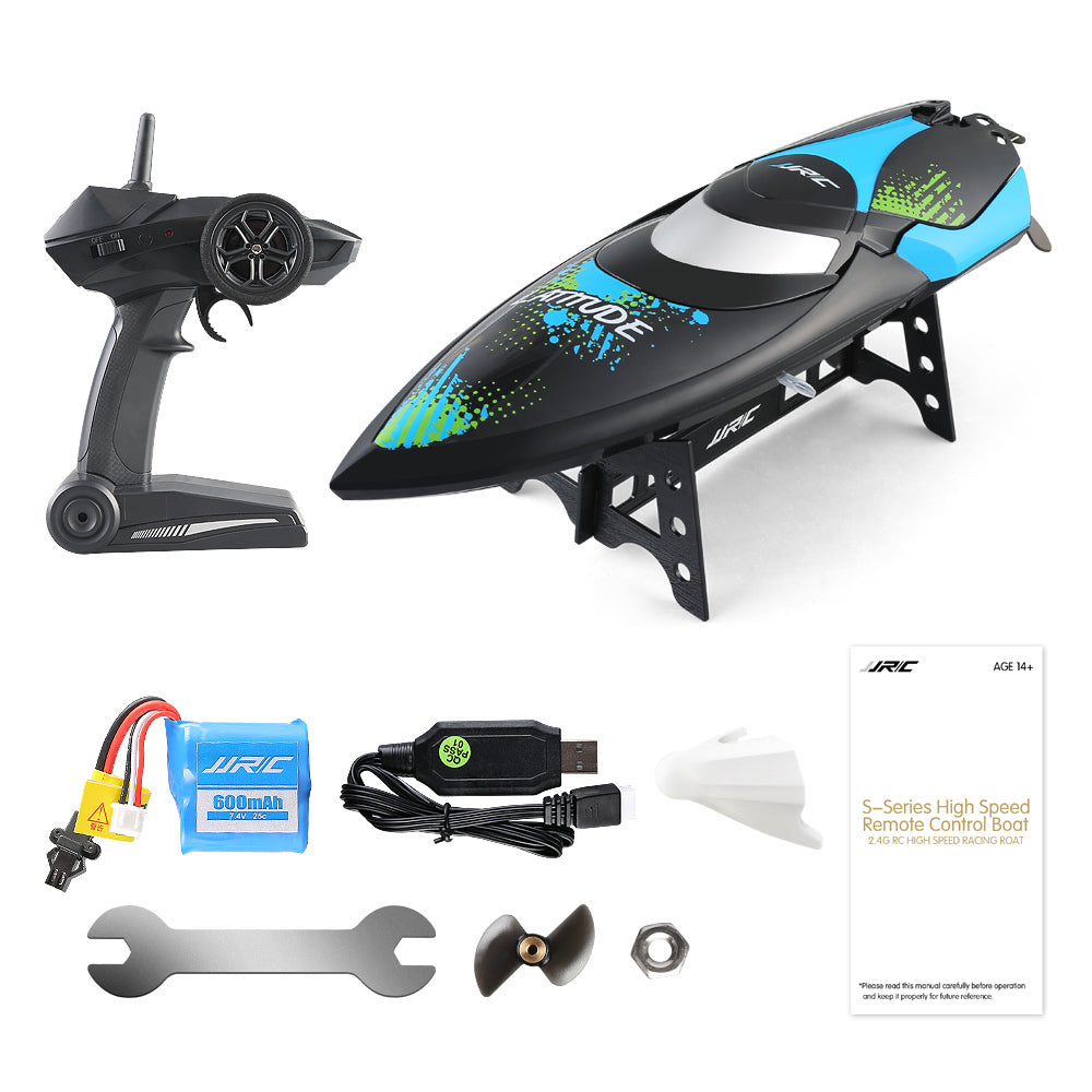RC Boat JJRC S3 Latitude Remote Control Boat 2.4GHz 2CH 25KM/h Portable Mini RC Boat (JJRC-S3) Ship RC Toys For Children Kids
