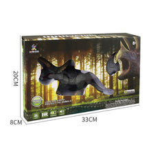 Moving Walking Roaring Dinosaur Remote Control Electronic Light Sound Kids Toy Halloween Gifts