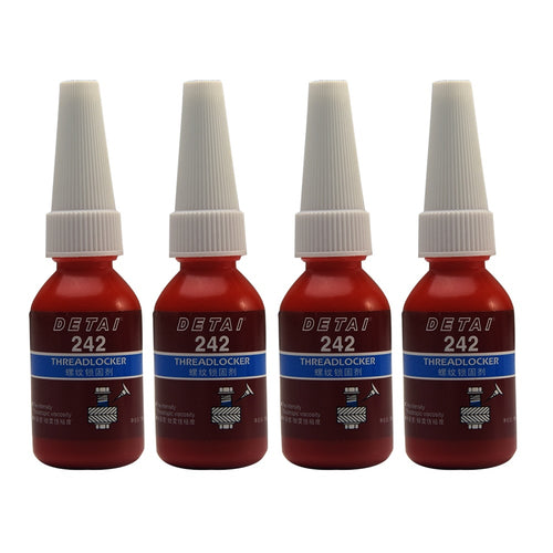 4PCS 10ml Anti-leakage Wire Sealing Screw Glue 242 Locking Agent Anti-pressure Anaerobic Glue Blue Leakproof Thread Locker