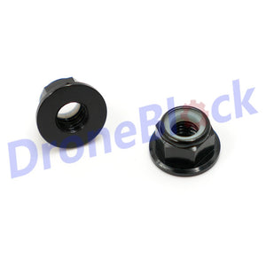 10 Pcs M5 Aluminum Flange Nylon Nut Low Profile CW CCW Anti-Loose Insert lock For 2204 2205 2206 Brushless Motor RC QAV250 210
