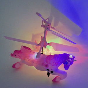 1Pcs Flying Pink Unicorn Drone Self Hovering Helicopter Aircraft Toys For Chirldren Gift