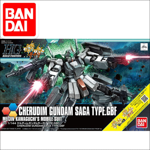 Original Gundam Model HG 1/144 GUNDAM CHERUDIM SAGA TYPE.GBF Mobile Suit Kids Toys