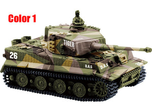 14CH 1:72 RC Tank Toy Great Wall 2117 Remote Control Tank Mini Tiger Battle Tank Toy Best Christmas Gift for Kids