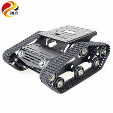 YP100 Metal Tracked Robot Tank Chassis with Aluminum Alloy Frame Robotic Arm Interface Holes for Robot Project Graduation Design
