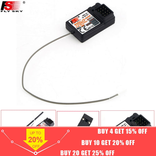 Flysky FS-GR3E 3 Channel 2.4G GR3E Receiver with Failsafe GT3B GR3C Upgrade for RC Car Truck Boat GT3 GT2 Transmitter