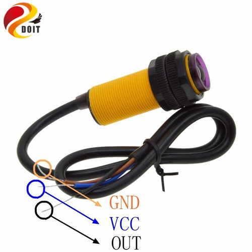 R275 IR Smart car robot E18-D80NK infrared obstacle avoidance sensor proximity switch 3-80cm adjustable Hot sale