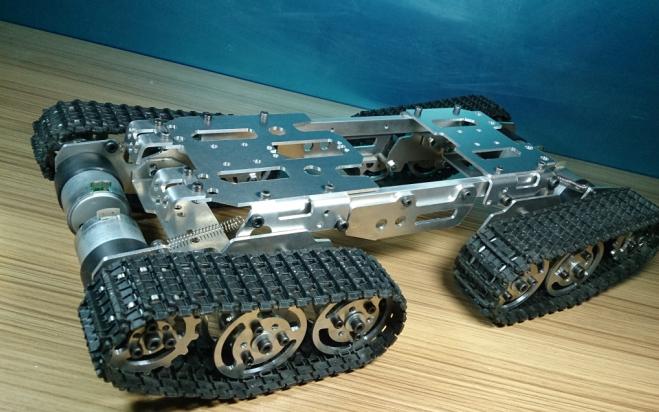 Alloy Tank Chassis Tractor Crawler Intelligent Robot Car Obstacle Avoidance barrowland diy rc toy remote control