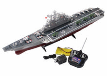 RC Boat 1:275 4CH Bismarck Aircraft Carrier WarShip Remote Control Military Naval Vessels Electronic Model For Kids Toys Hobbys