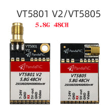 PandaRC VT5801 V2 VT5805 VT5804 FPV Video Transmitter 5.8G 48CH 25/100/200/400/600mW Switchable OSD adjustable SMA MMCX VTX