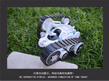 2017 360 degree flip multifunction stunt Car remote control tanks RC cross-country Caterpillar tank as boy festival gift