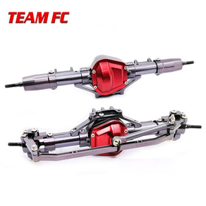 1Set 1/10 Rc Car Complete Alloy CNC Metal Front And Rear Axle With Arm CNC Machined For 1:10 Rc Crawler AXIAL SCX10 RC4WD S242