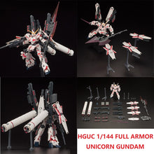 Japaness Bandai HG 1/144 Gundam Model RX-0 FULL ARMOR UNICORN GUNDAM Japanese Model Robot Mobile Suit Kids Toys