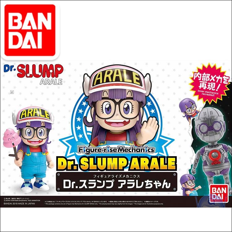 Original Bandai Dr. SLUMP ARALE 1/12 Model Machine Girl Mobile Suit Kids Toys