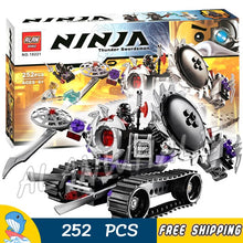 252pcs Ninja Destructoid Rebooted Nindroid Swords Mech Arms 10221 Model Building Block Assemble Toy Brick Compatible With lego