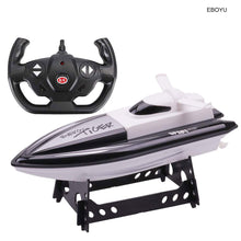 EBOYU 301 High Speed RC Boat Remote Control Race Boat 4 Channels for Pools, Lakes and Outdoor Adventure (Only Works In Water)