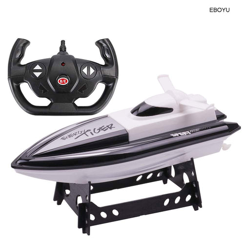 EBOYU 301 High Speed RC Boat Remote Control Race Boat 4 Channels for Pools, Lakes and Outdoor Adventure (Only Works In Water)