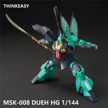 Original Gundam HG 1/144 Model MSK-008 DIJEH GUNDAM Z Mobile Suit Kids Toys With Holder