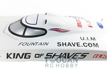 G26IP1 ARTR Gasoline 26CC-Clutch Engine RC Racing Boat Deep-V Shaft Rudder White TH02721