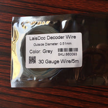 5 meter 10 Color LaisDcc Multistrand Ultra Fine Ultra Flexible Decoder Wire with 0.51mm Outside Diameter/LaisDcc Brand
