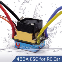 480A Waterproof Brushed ESC Speed Controller with 5V/3A BEC for 1/10 RC Crawler SCX10 D90 Traxxas Tamiya HSP RC Car