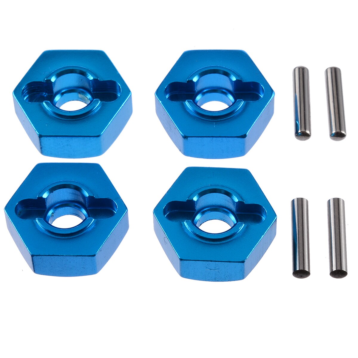 4Pcs 12mm Aluminum Wheel Hex Nut With Pins Drive Hubs 4P HSP 102042 1/10 Upgrade Parts For 4WD RC Car Himoto