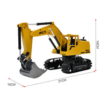 8CH Simulation toy RC excavator toys with Musical and light Children's Boys RC truck Beach toys RC Engineering car tractor