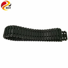 DOIT Shock Absorpber Tracks Plastic Caterpillar Crawler Chain Conveyor Belt for Robot Tank Chassis Engineering Plastic Tracks