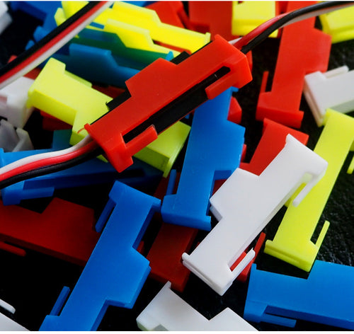 50pcs/lot Servo Extension Cable Buckle Clip Plastic Servos Cord Fastener Jointer Plugs Fixing Holder for DIY RC Airplane Parts