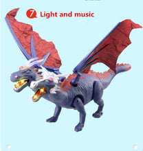 Classic Educational toy large size walking Electric dinosaur walking music with cool light with wings kids child best gift toys