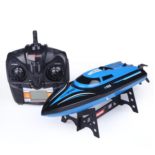 High Speed RC Boat H100 2.4GHz 4 Channel 30km/h Racing Remote Control Boat with LCD Screen