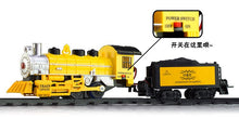 2019 Hot Sale Train track rail car engineering car electric bicycle toy model train carro de controle remoto a gasolina Kids Toy