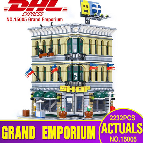 DHL 15005 City Building Toys Compatible With 10211 Emporium Grand Model Building Blocks Kit Brick Assembly Toy as Children Gifts