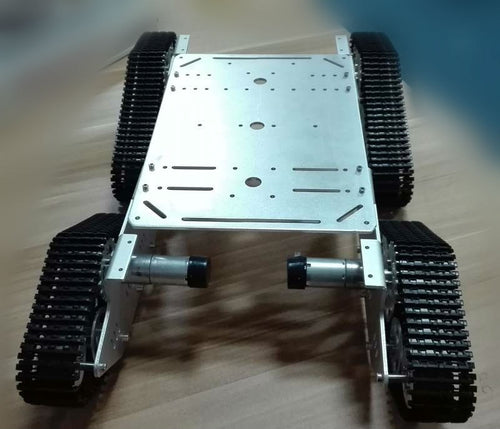 RC 4WD Metal Tank Chassis Large Load Tracked Vehicle Big Bearing Track Crawler Caterpillar DIY RC Toy Smart Car Chassis Robot