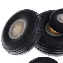 2Pcs/lot Tail Wheel Rubber PU Plastic Hub 1" - 3.5" Inch For RC Airplane Replacement Parts Wholesale