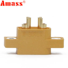 AMASS XT60E-M Mountable XT60 Male Plug Connector 4.23g For Racing Models Multicopter Fixed Board DIY Spare Part