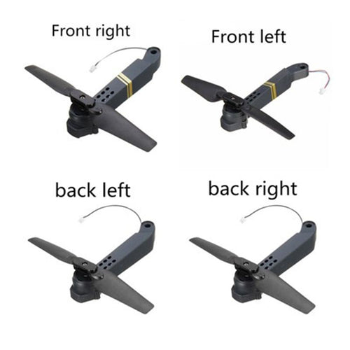 Leadingstar 4pcs E58 JY019 RC Quadcopter Spare Parts Axis Arms with Motor & Propeller for RC Drone Parts Replacement D30