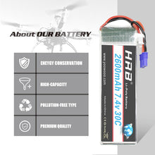 HRB Lipo 2s battery Hubsan H501S Battery 7.4V 2600mah 30C EC2 RC Drone Akku Li-Polymer For RC Quadcopter Helicopter Airplane