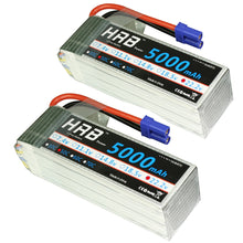 2pcs HRB 6S RC Lipo Battery 22.2V 5000mAh 50C 100C For Trex 700 800E tarot 650 Quadcopter Helicopter Multicopter Drone